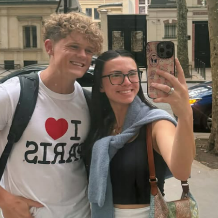 Ryan Trahan and Haley Pham enjoying their vacation at Paris.